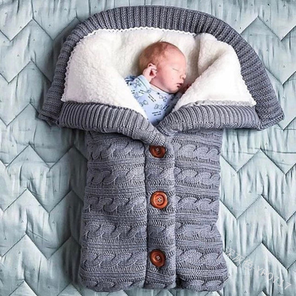 Thickened and Widened Baby Sleeping Bag Cozy Winter Wrap for Newborns
