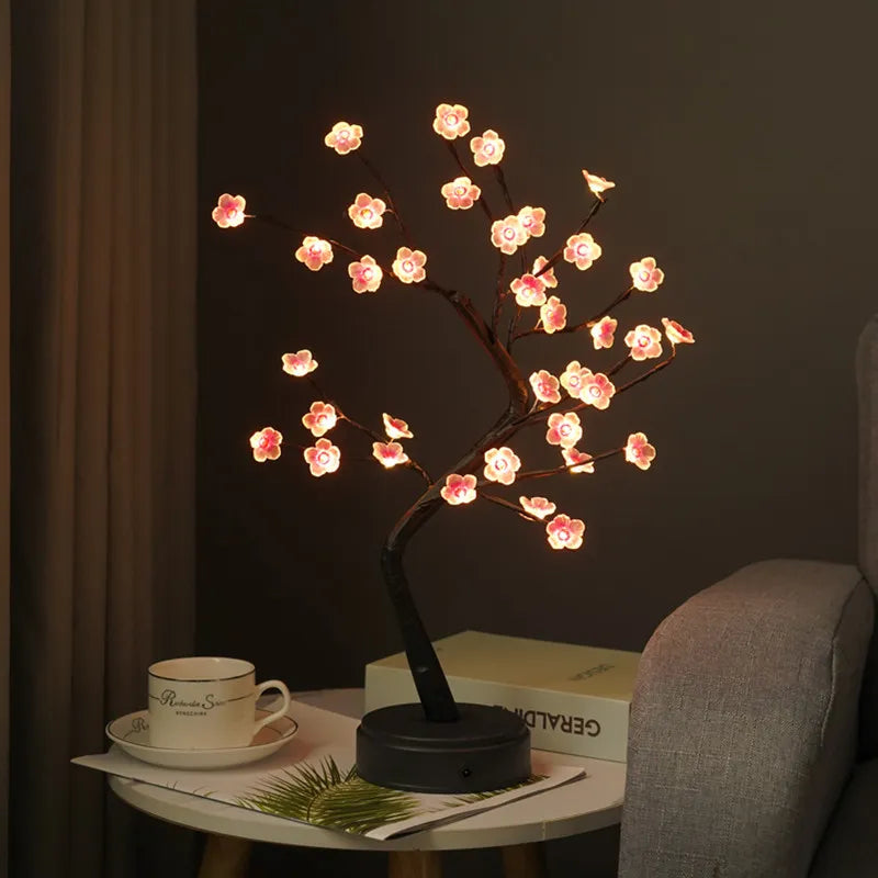 Holiday Day Gift LED Tree Night Light – Elegant Home Decoration