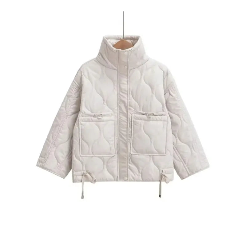 Rhombus Cotton Jacket Short Coat