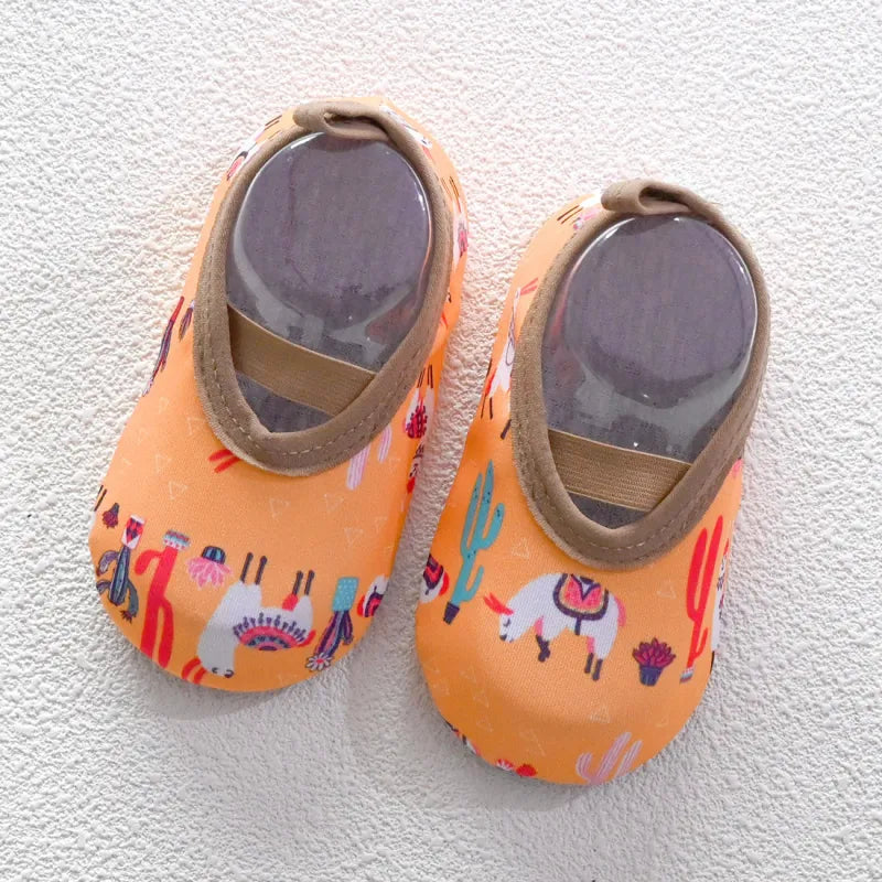 Cartoon Print Non-Slip Baby Indoor Shoes