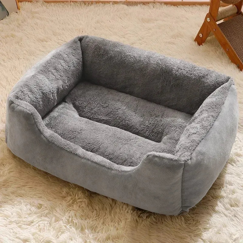 Cozy Pet Bed for Cats & Small Dogs Soft Plush Cushion Bed in Multiple Sizes