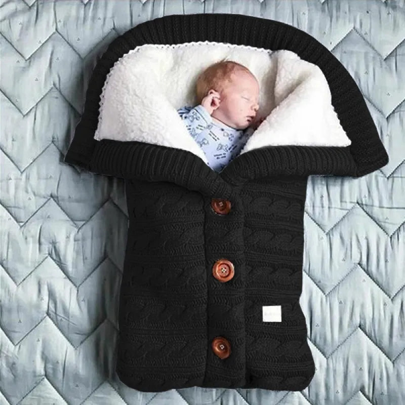 Thickened and Widened Baby Sleeping Bag Cozy Winter Wrap for Newborns