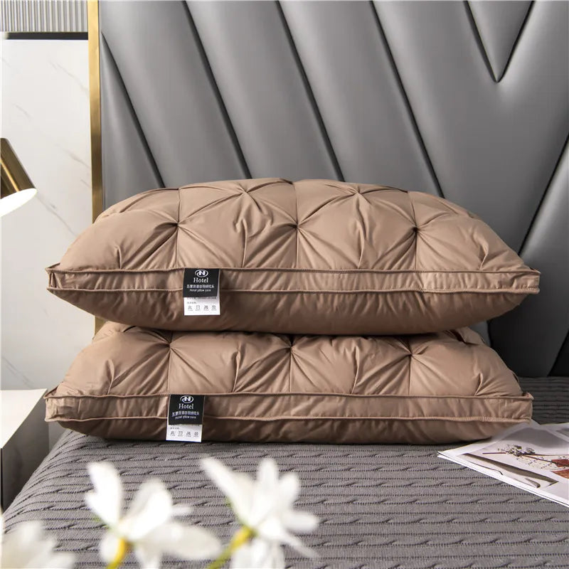 Premium Duck Down Pillow – Orthopedic Support, Luxurious Comfort, Perfect for Home & Dormitory