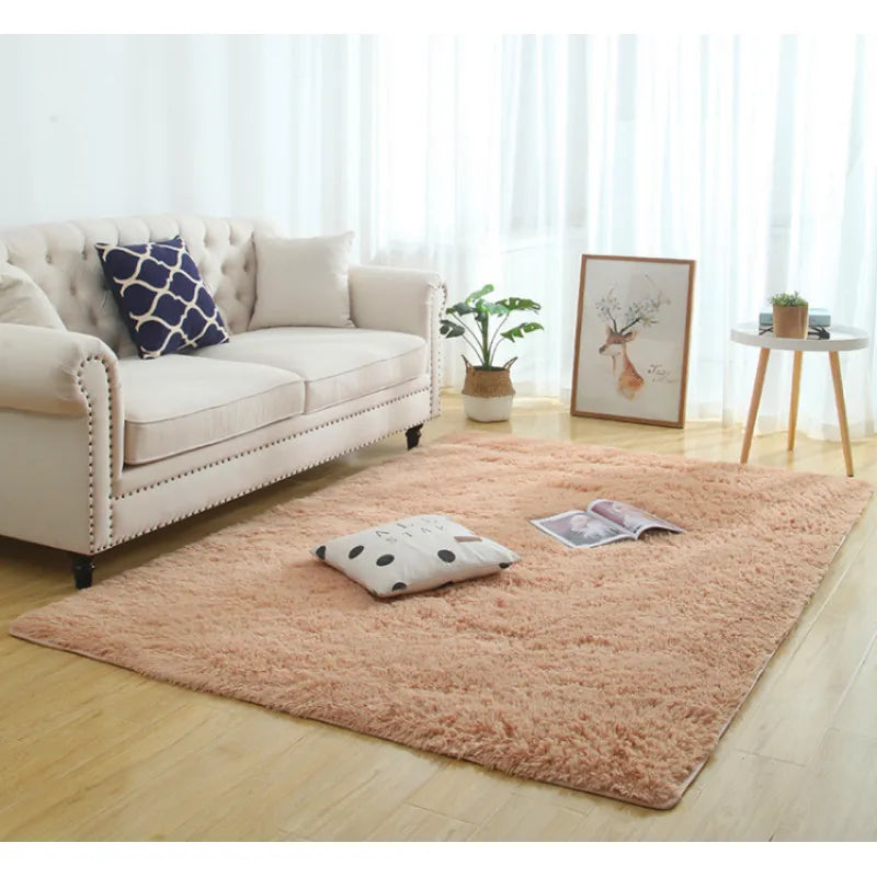 Silky Fluffy Modern Plush Carpet - Shaggy Rug for Home Décor