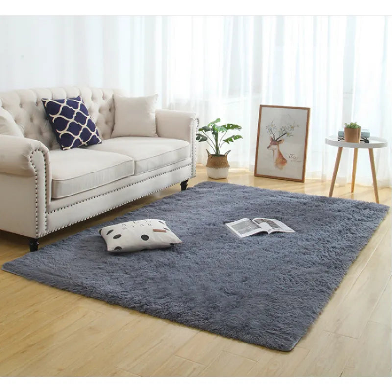 Silky Fluffy Modern Plush Carpet - Shaggy Rug for Home Décor