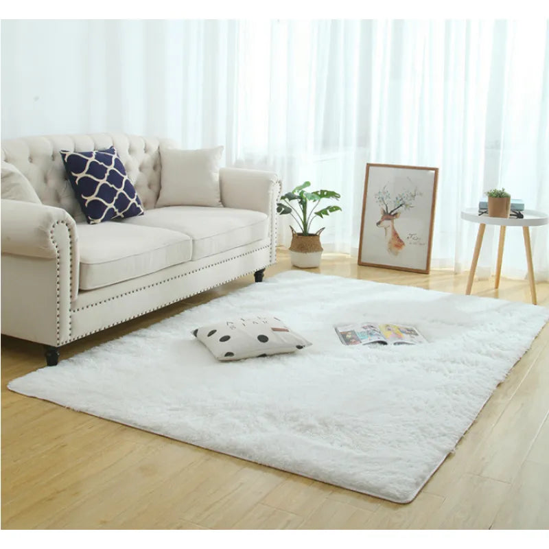 Silky Fluffy Modern Plush Carpet - Shaggy Rug for Home Décor