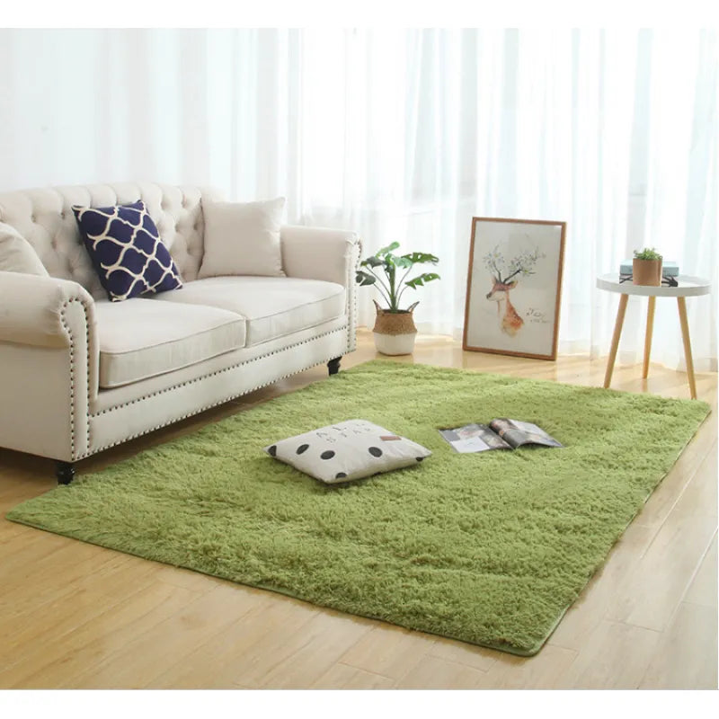 Silky Fluffy Modern Plush Carpet - Shaggy Rug for Home Décor