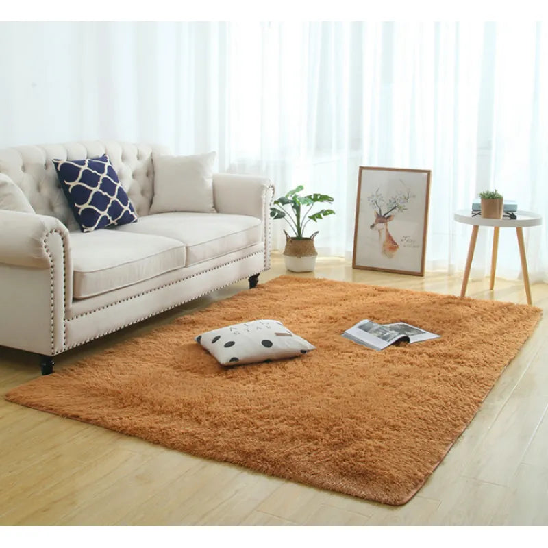 Silky Fluffy Modern Plush Carpet - Shaggy Rug for Home Décor