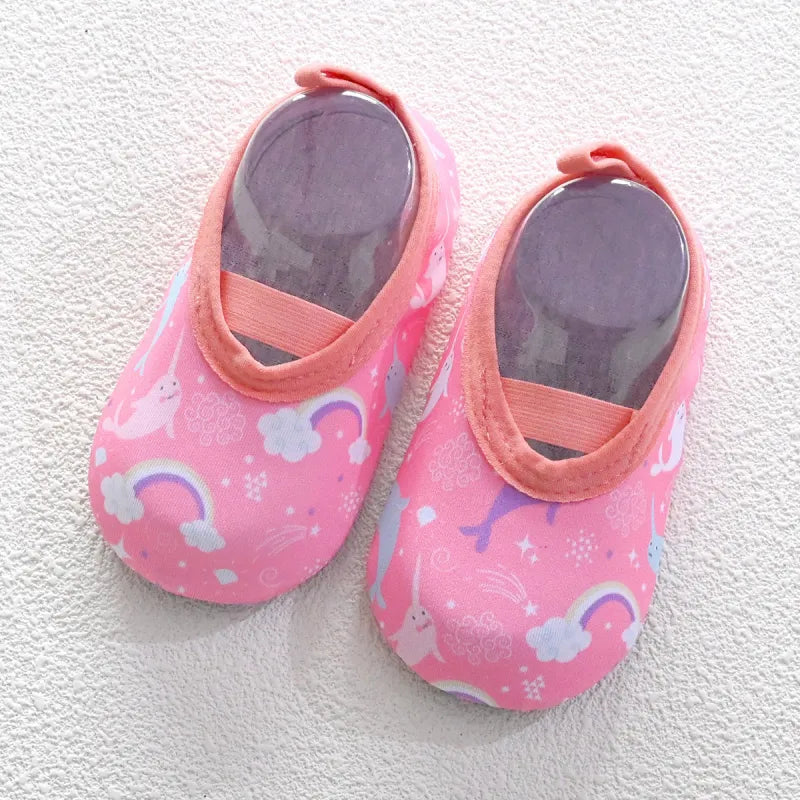 Cartoon Print Non-Slip Baby Indoor Shoes