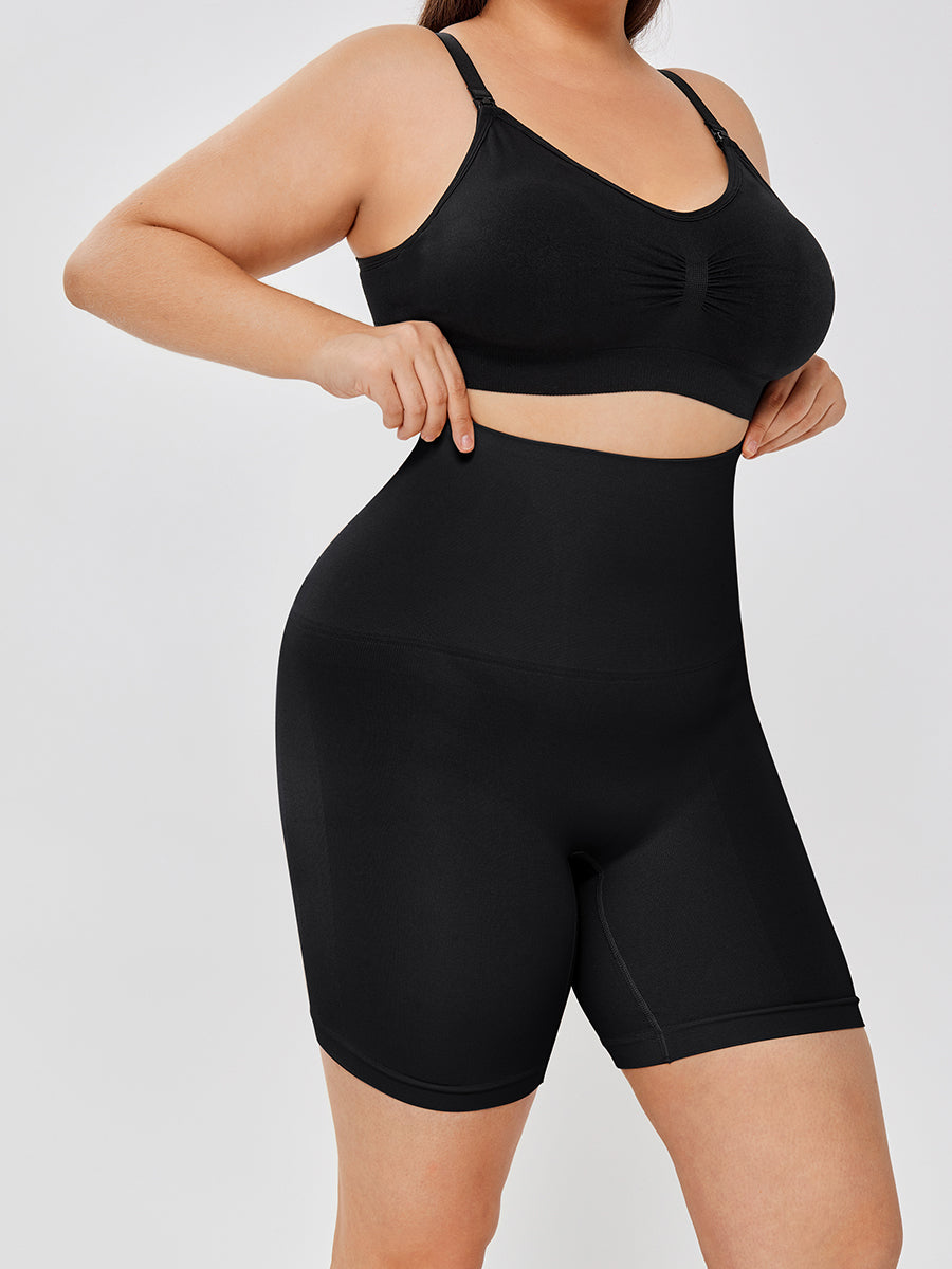 High-Waisted Body Shaper Shorts Butt-Lifting Seamless Shapewear Girdle