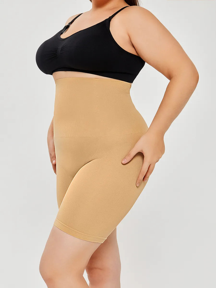 High-Waisted Body Shaper Shorts Butt-Lifting Seamless Shapewear Girdle