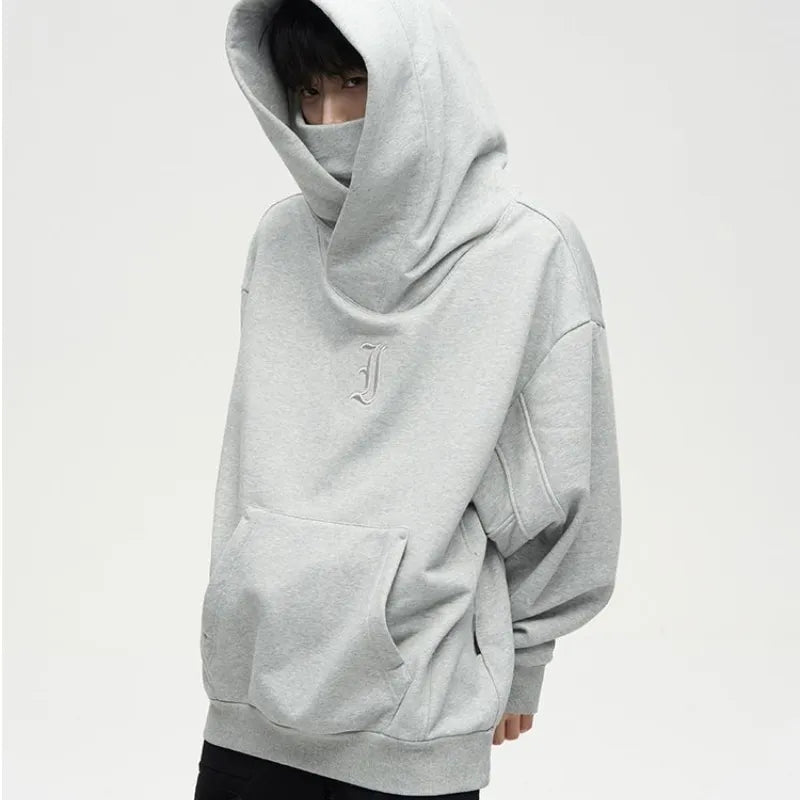 American High-Street Thickened Hooded Sweatshirt Heavy Fleece-Lined for Extra Warmth