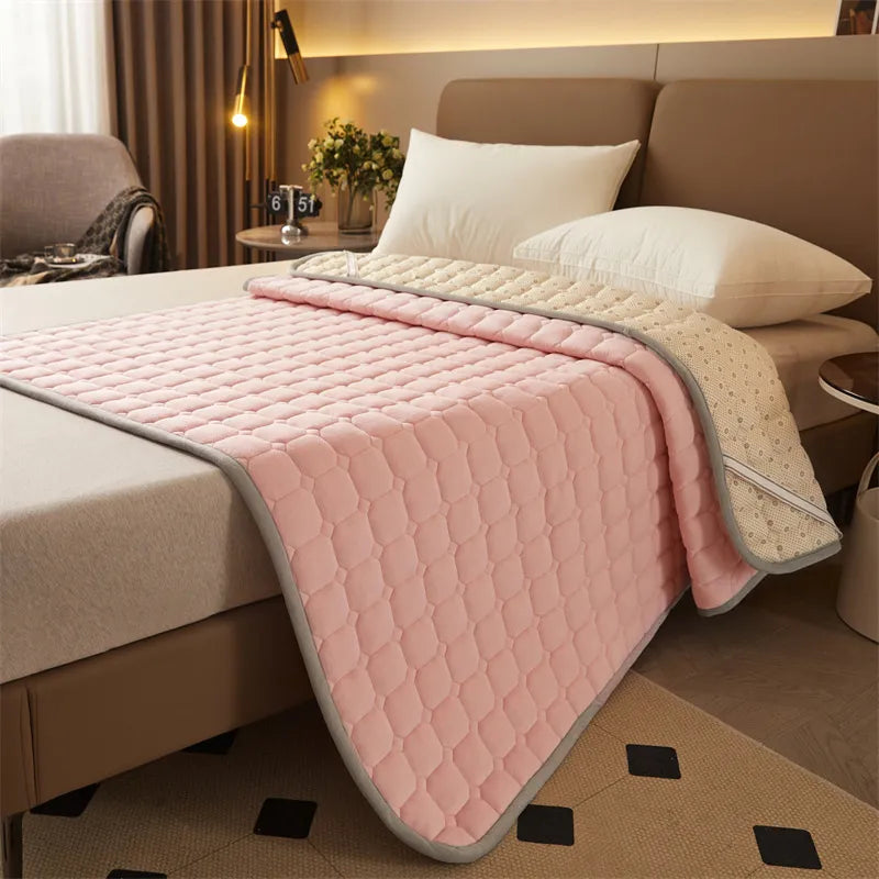 Milk Fiber Quilted Mattress Cushion – Luxurious Comfort for Every Bed