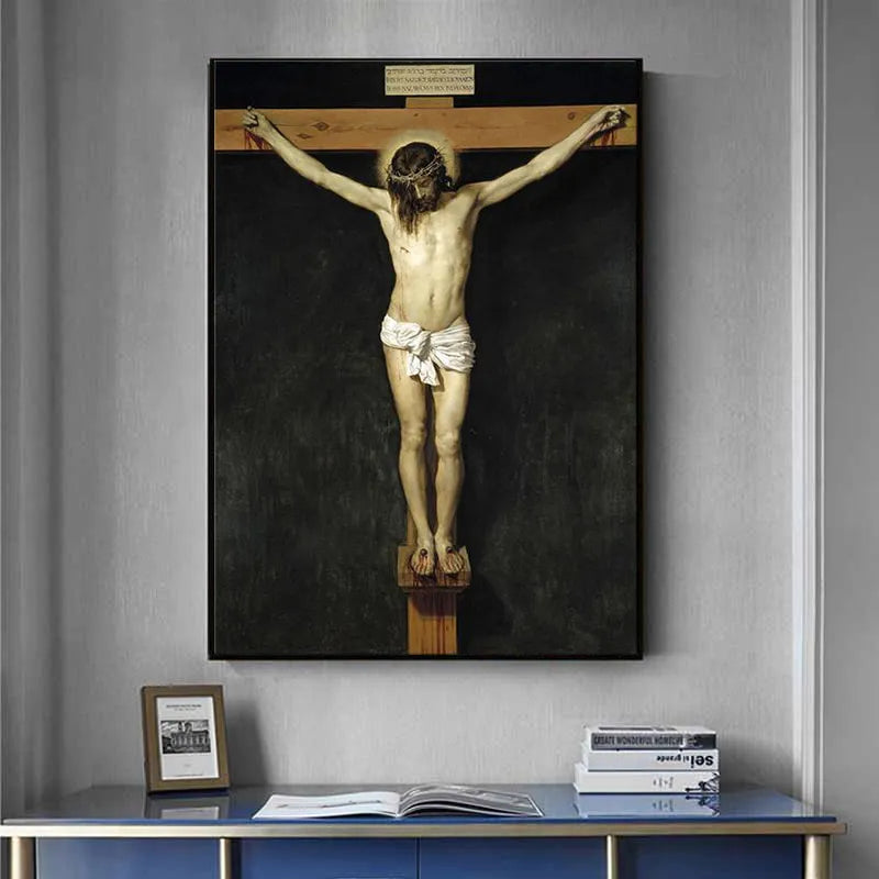 Crucifixion on Canvas - Oil Painting Print for Elegant Home Décor