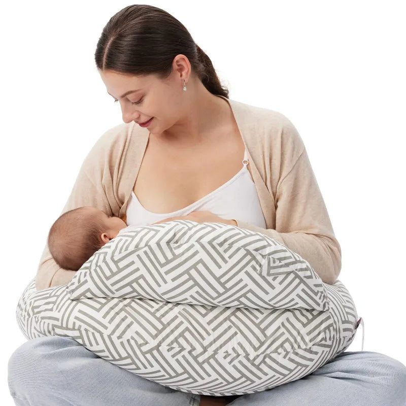 Multifunctional Breastfeeding & Baby Nursing Pillow Supportive & Comfortable Feeding Solution