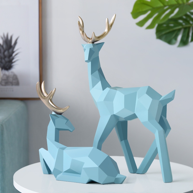 Modern Resin Deer Sculpture - Elegant Home Décor Statue