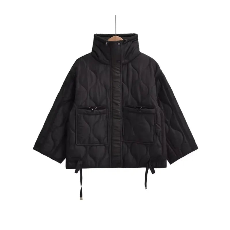 Rhombus Cotton Jacket Short Coat