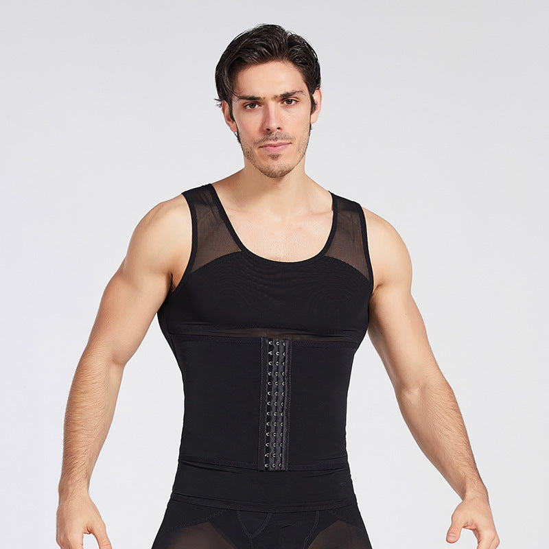 Men's Adjustable Belly Contraction Body Shaper – Slimming and Shaping Vest