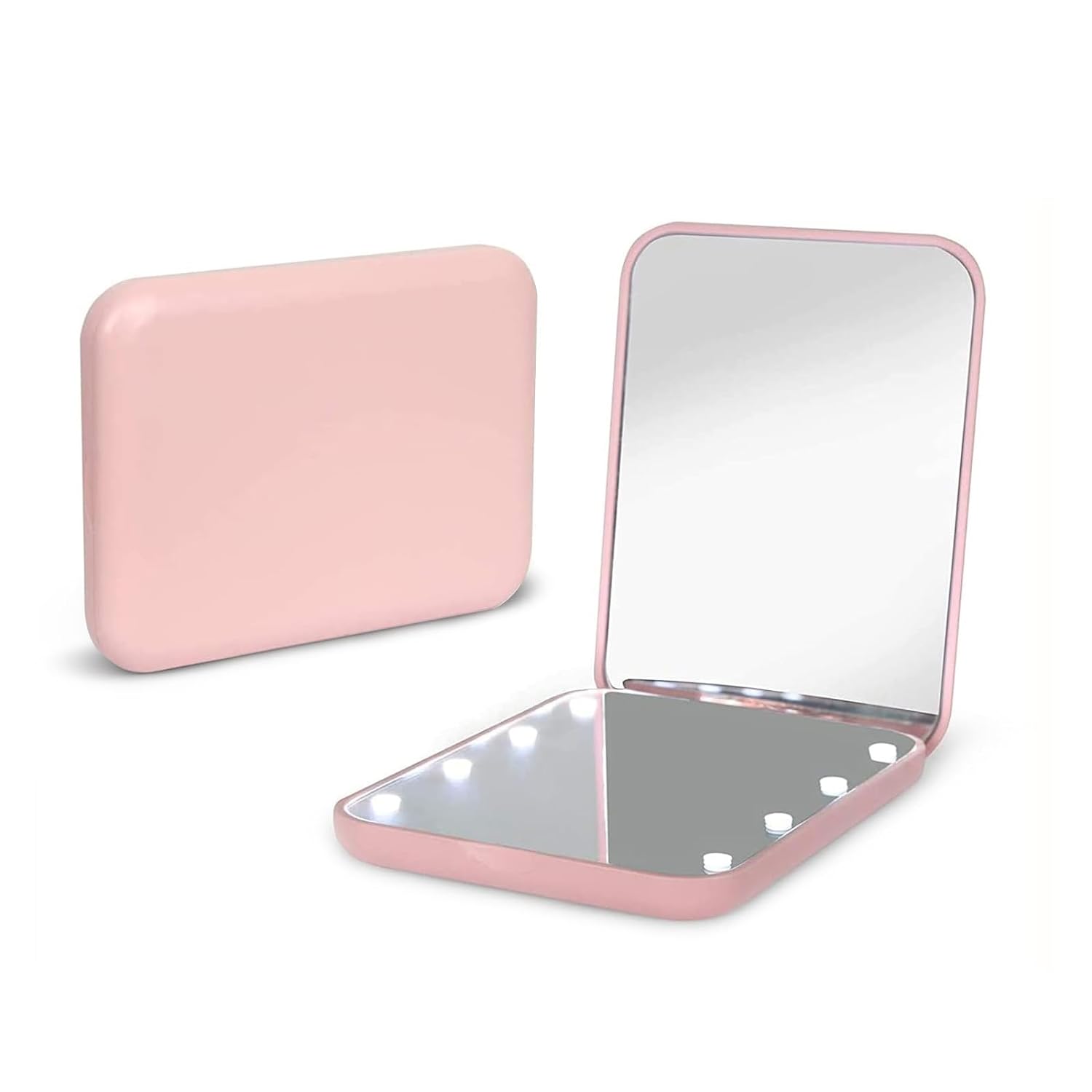 Portable Handheld Folding LED Light Makeup Mirror