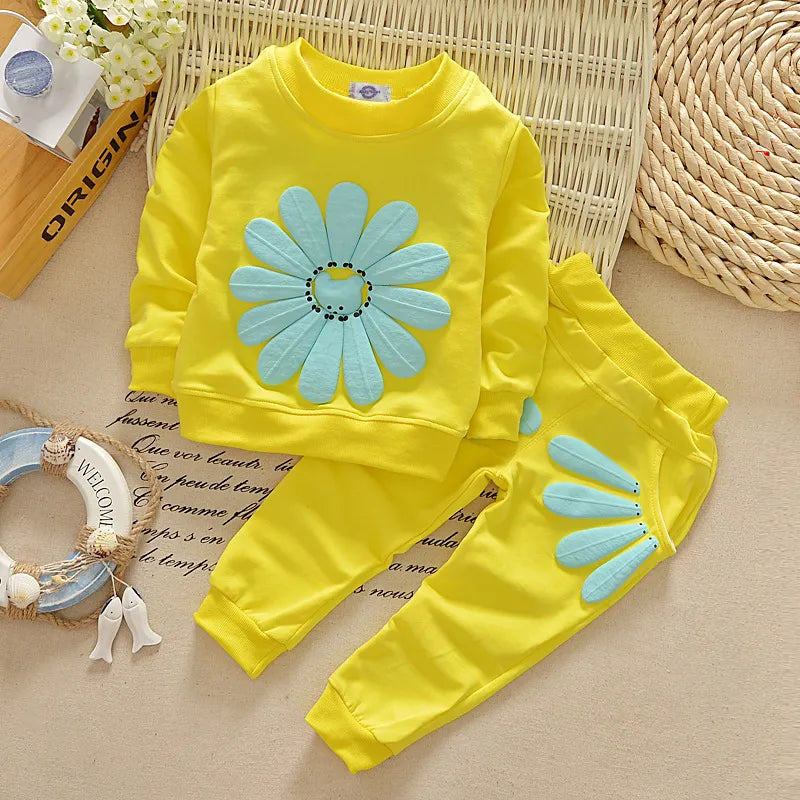 Sunflower Children's Clothing Set Comfortable Cotton Outfit for Kids