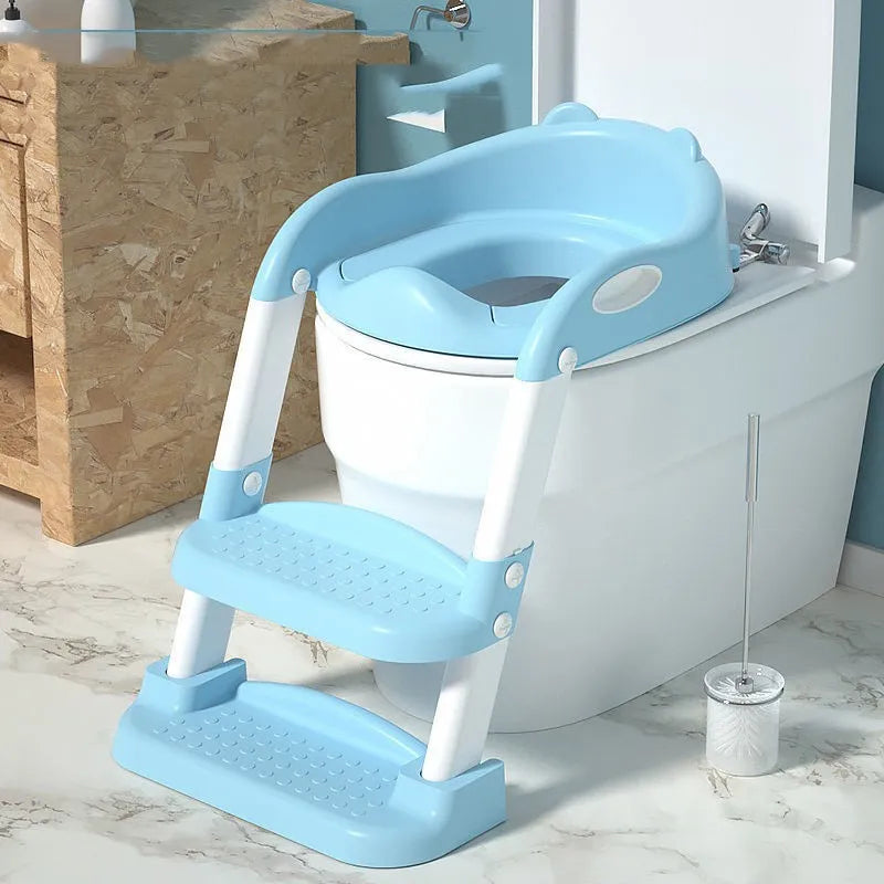 Adjustable Baby Toilet Training Seat with Ladder – Safe and Comfortable Potty Stand for Kids