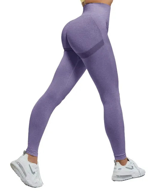 Women's Gym Workout Tights - High Waist Fitness Leggings for Exercise and Push-Ups