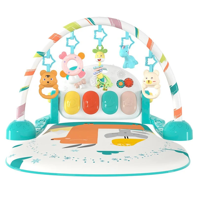 Candy Baby Gymnastic Play Mat – Multifunctional Crawling Mat with Piano & Interactive Toys