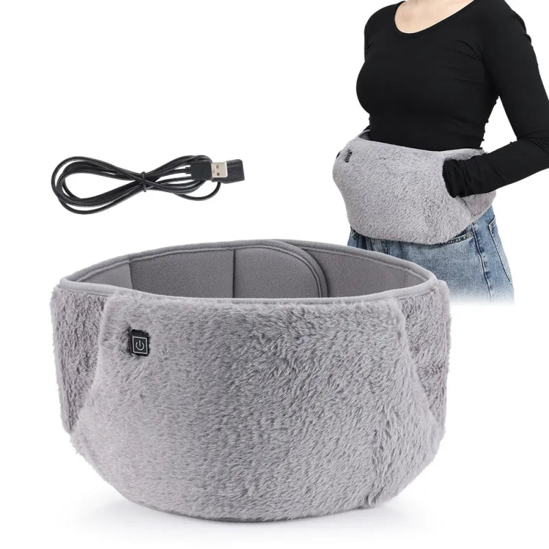 Electric Heating Stomach Heating Belt Adjustable 3-Speed Thermostat Waist Warmer