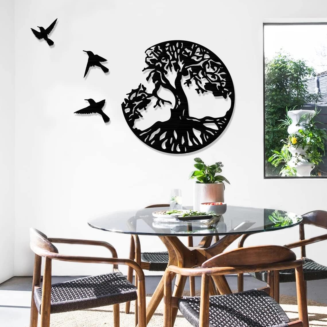 Decorative Iron Wall Art - Modern Hanging Ornament for Home Décor