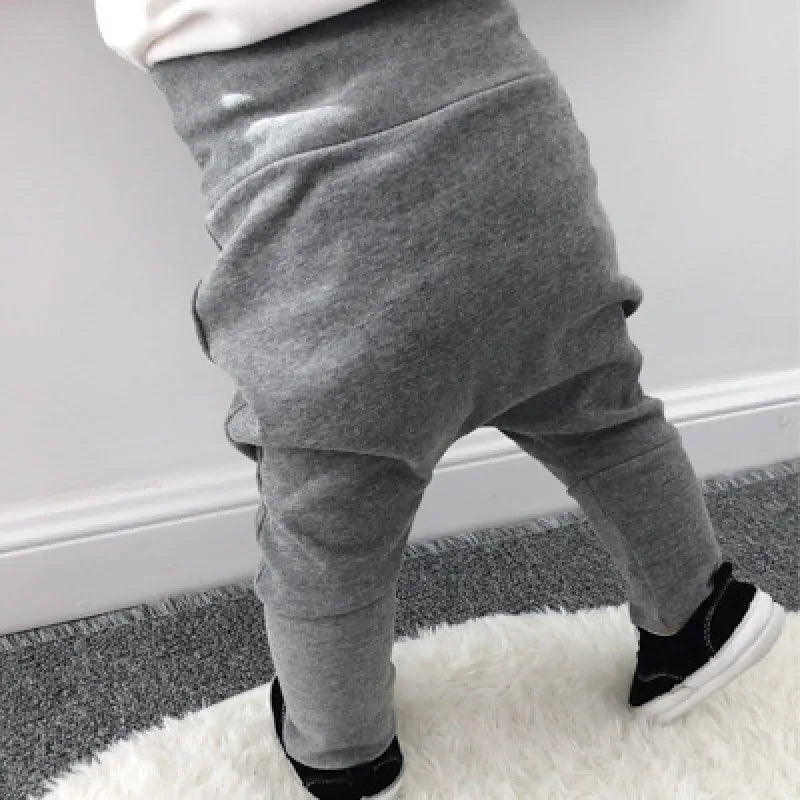 Baby High-Waist Belly Pants – Soft Cotton Trousers with Velvet Lining for Comfort and Warmth