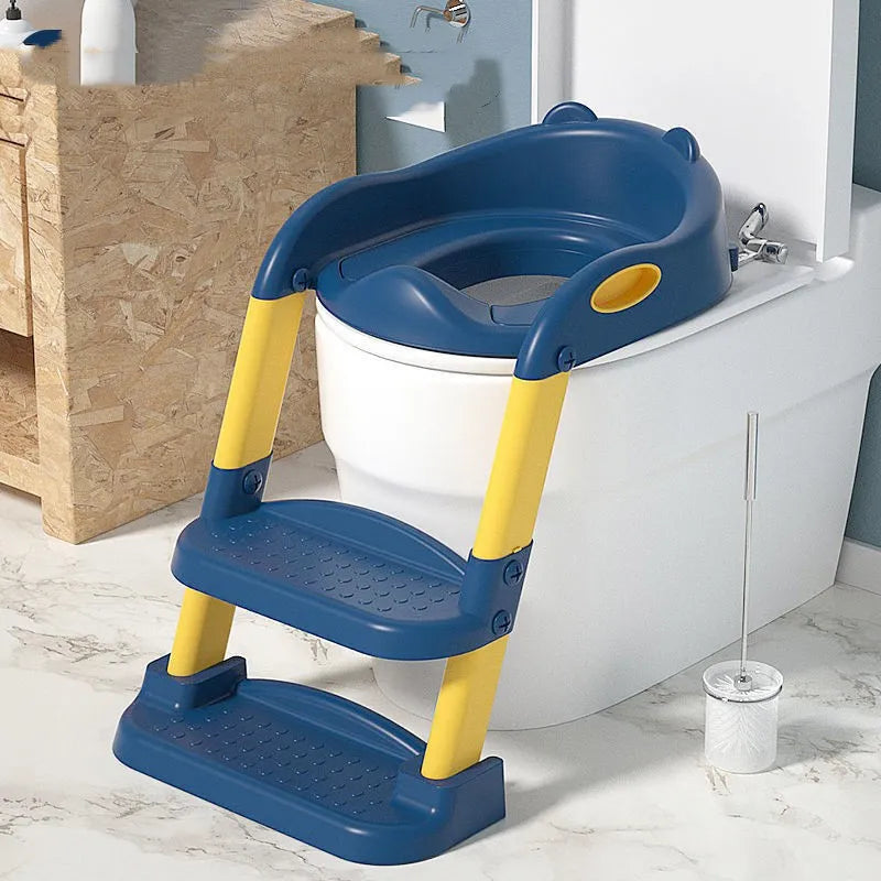 Adjustable Baby Toilet Training Seat with Ladder – Safe and Comfortable Potty Stand for Kids