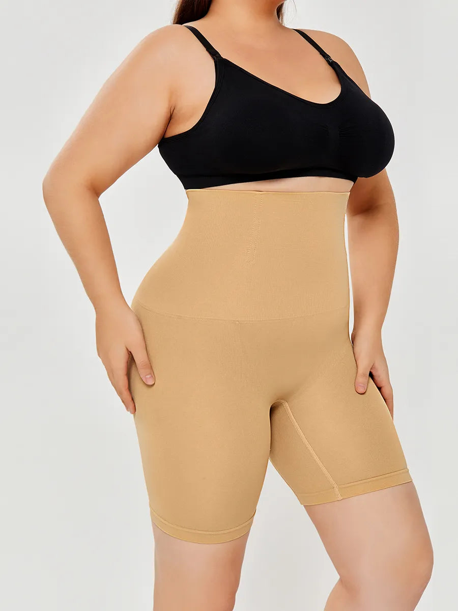 High-Waisted Body Shaper Shorts Butt-Lifting Seamless Shapewear Girdle