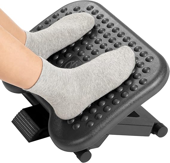 Ergonomic Office Footstool – Adjustable Floor Foot Rest for Desk Comfort and Improved Posture