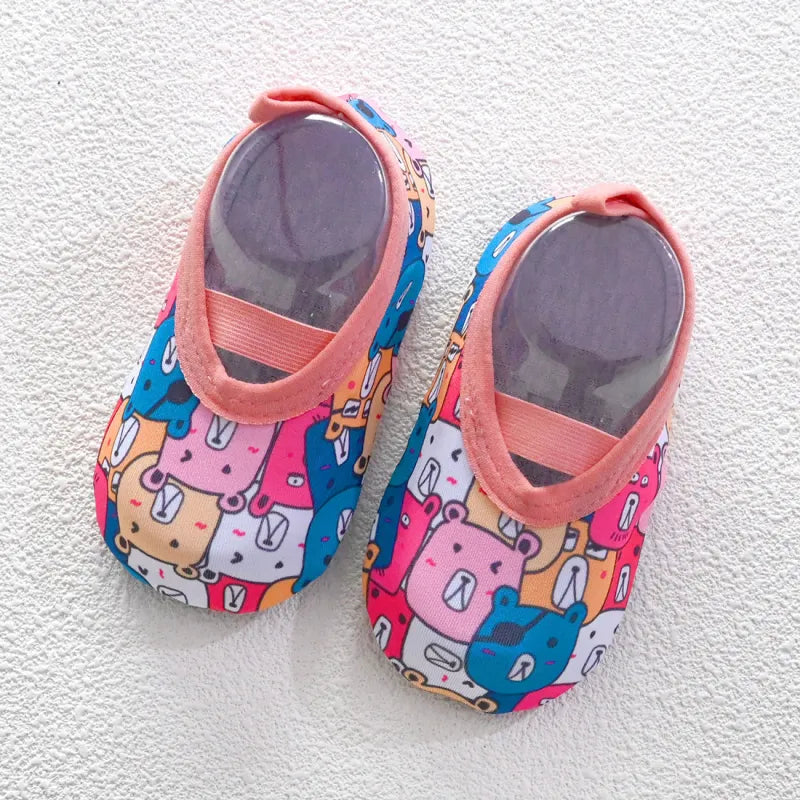 Cartoon Print Non-Slip Baby Indoor Shoes