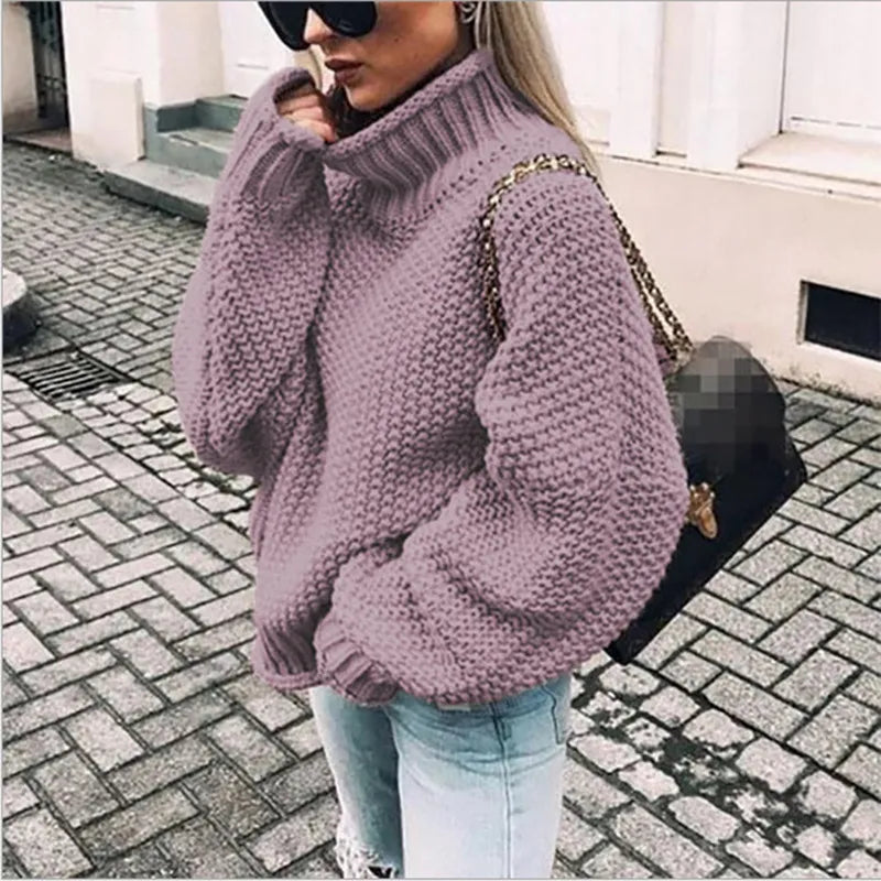 Women’s Thick Cotton Sweater – Cozy and Stylish for Winter