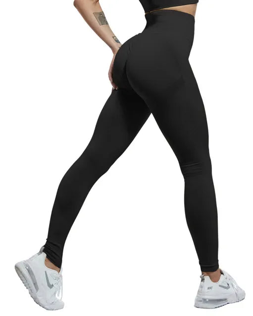 Women's Gym Workout Tights - High Waist Fitness Leggings for Exercise and Push-Ups