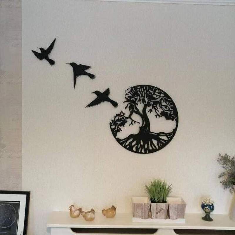 Decorative Iron Wall Art - Modern Hanging Ornament for Home Décor