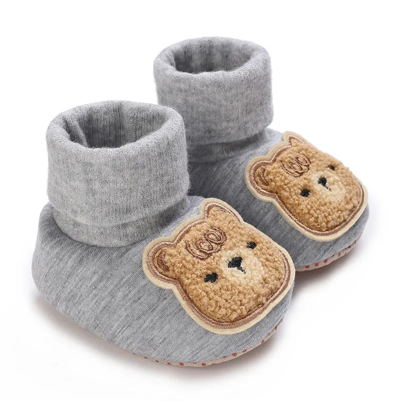 Winter Baby Plush Toddler Shoes – Warm Non-Slip Cotton Shoes for Boys and Girls