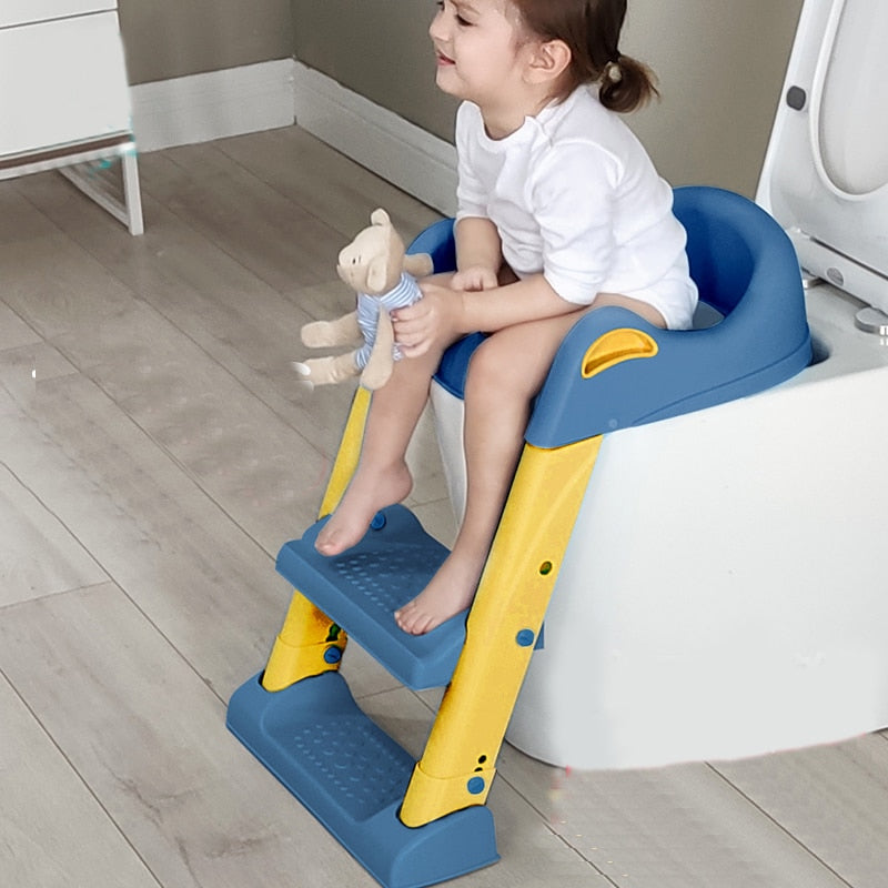 Adjustable Baby Toilet Training Seat with Ladder – Safe and Comfortable Potty Stand for Kids