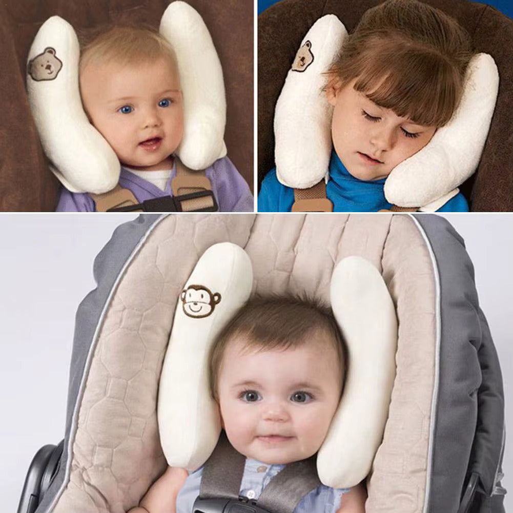 Baby U-Shape Car Seat Head Protection Pillow – Comfortable Support for Toddlers and Kids