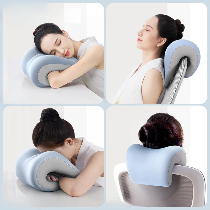 Ergonomic Chair Back and Neck Support Pillow – Perfect for Office, Home, and Nap Time