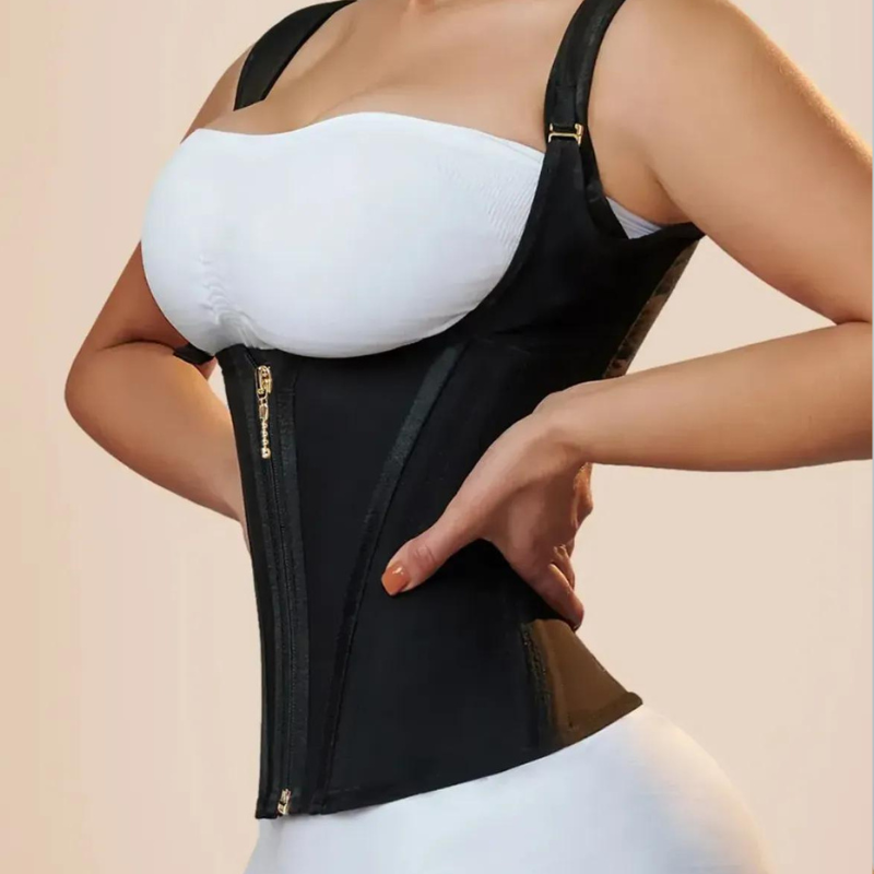 Shaper Vest – Hourglass Waist Trainer with Double Belts for Enhanced Workouts and Posture Support