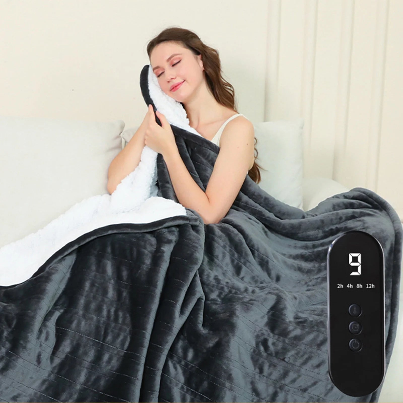 Warming Blanket with Smart Temperature Control | Ultra-Soft Flannel Heating Cover for All Seasons