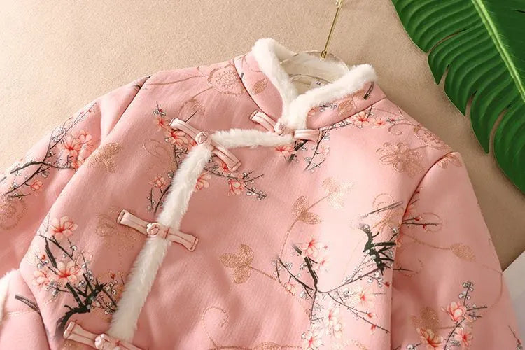 Women's Chinese-Style Plush Cotton Padded Jacket