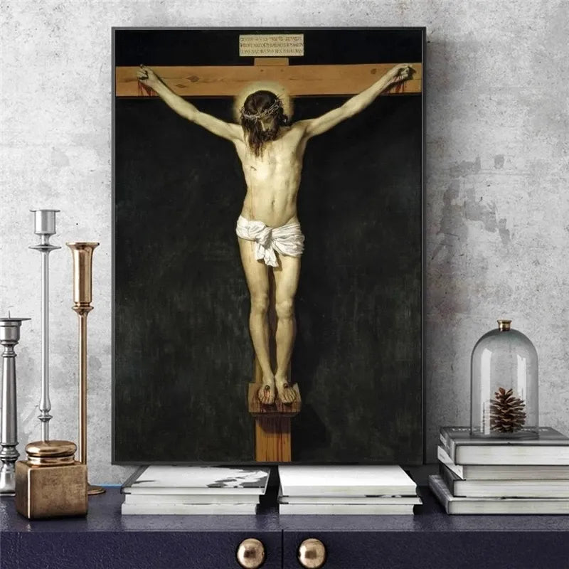 Crucifixion on Canvas - Oil Painting Print for Elegant Home Décor