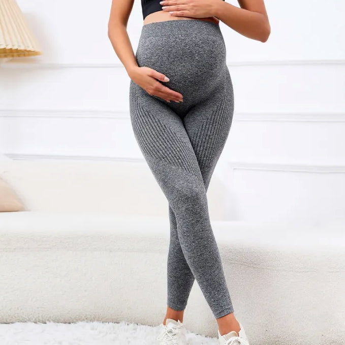 Three-Dimensional Belly Support High Waist Pregnancy Yoga Pants Maternity Leggings for Comfort & Support