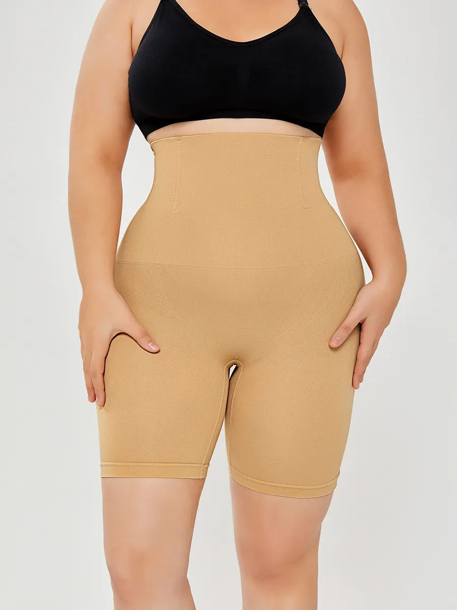 High-Waisted Body Shaper Shorts Butt-Lifting Seamless Shapewear Girdle