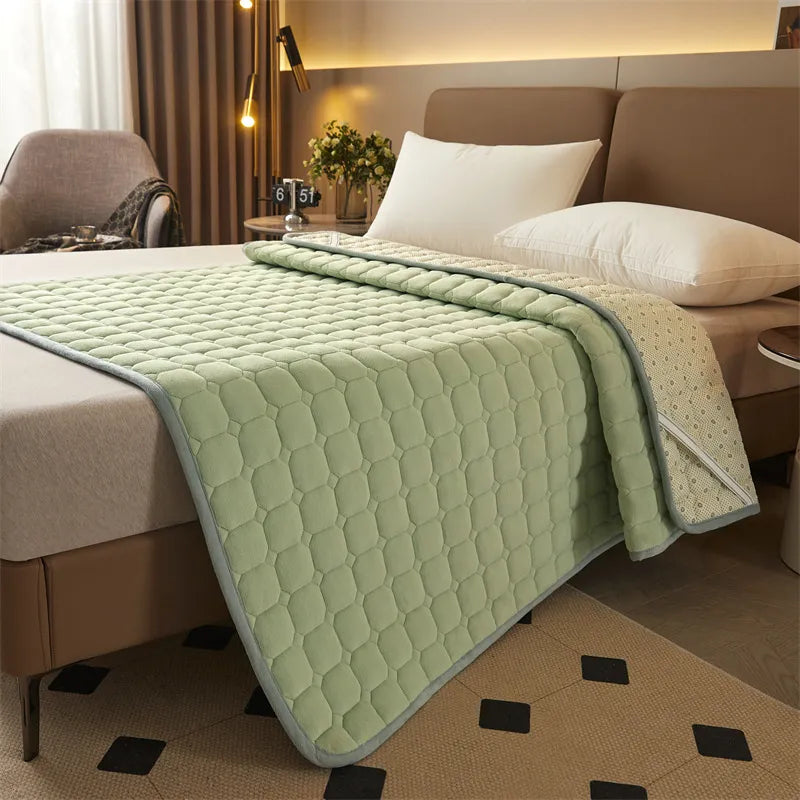 Milk Fiber Quilted Mattress Cushion – Luxurious Comfort for Every Bed