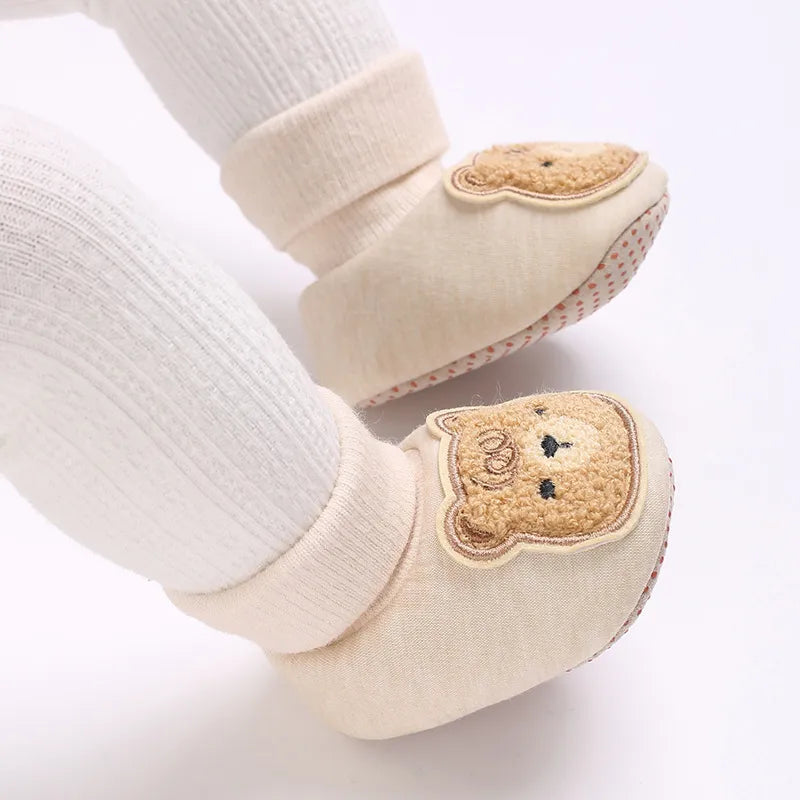 Winter Baby Plush Toddler Shoes – Warm Non-Slip Cotton Shoes for Boys and Girls