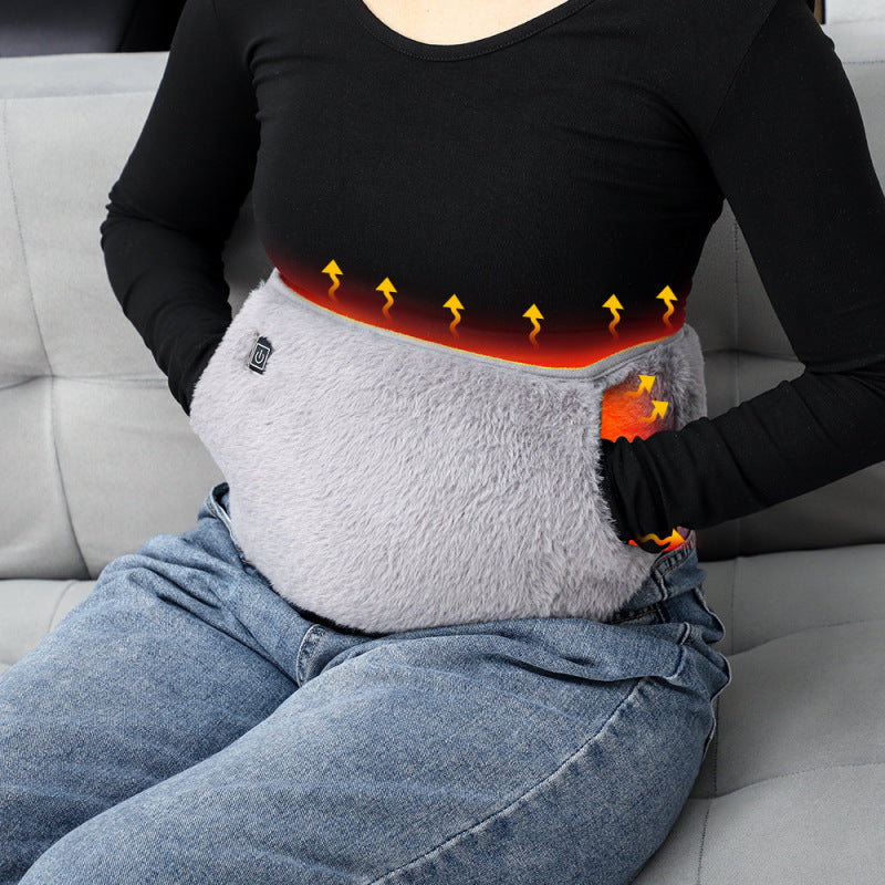 Electric Heating Stomach Heating Belt Adjustable 3-Speed Thermostat Waist Warmer